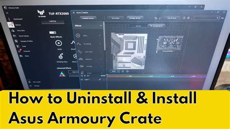 The Armoury Crate app helps you manage every aspect of your rig from initial setup to RGB illumination. . Asus armory crate uninstall